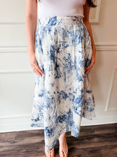 Coastal Toile Midi Skirt