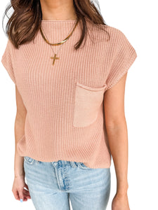 All Day Long Sleeveless Sweater