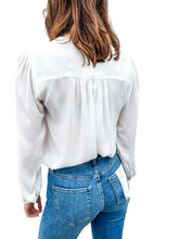 Pretty Details Pleat White Blouse by Current Air