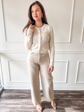 Nilda Beaded Rosette Cardigan by Lucy Paris