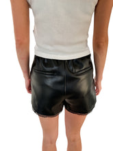 Lover of Lace Black Leather Shorts