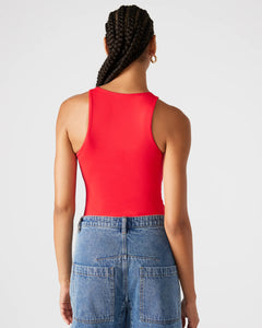 Nico Red Seamless Bodysuit by Steve Madden