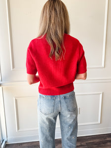 Sereia Red Cardigan by Steve Madden