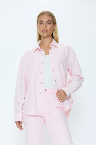 Pistola Elin Denim Shacket - Blush