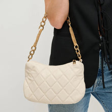 Eve Natural Quilted Crossbody