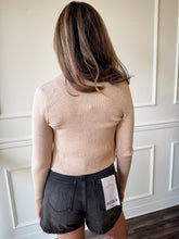 Khaki Chic Ribbed Cami + Cardigan Set