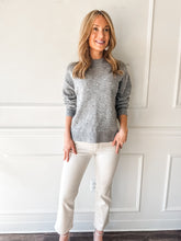 Aura Relaxed Crewneck Charcoal Diamonte by Pistola