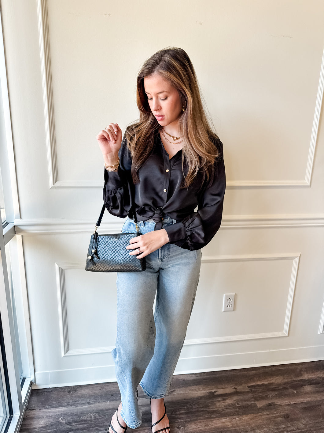 Chic Hour Satin Blouse