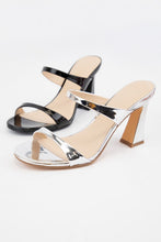 Vandi Silver Mule Heels