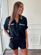 Embroidered Button Down