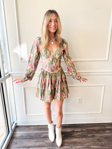 Coralie Drop Waist Floral Dress by Adelyn Rae