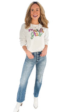 Parade Time Mardi Gras Sequin Sweatshirt