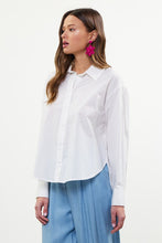 Classically Cute Button Up in White