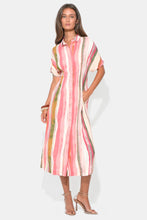 Heidi Button Up Stripe Midi by Adelyn Rae