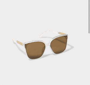 Savannah Sunglasses in White Marble by Katie Loxton