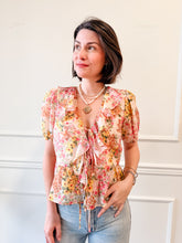 Lucy Paris Bee Floral Ruffle Blouse