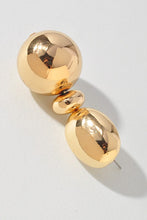 Polished Metallic Ball Drop Earrings