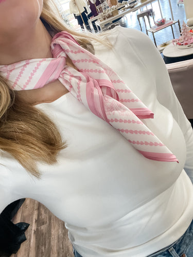 English Toile Pink Scarf