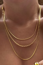 Snake/Rope Triple Chain Layered Necklace