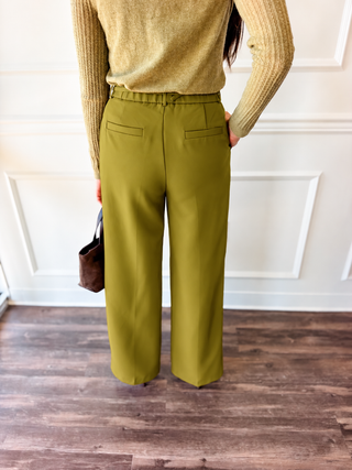 Valli Wide-Leg Pant – Green by Lucy Paris