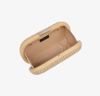 Alix Natural Straw Evening Clutch