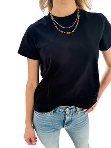 Lanie Basic Black Tee