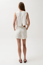 Kimora High Rise Linen Short -Egret by Pistola