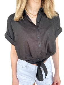 Tori Tie Front Top by Steve Madden