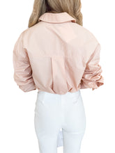 Rihanna Rhinestone Oversized Button Up