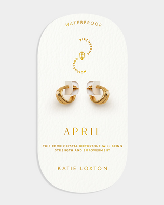 Birthstone Hoop Earring
