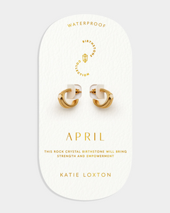 Birthstone Hoop Earring