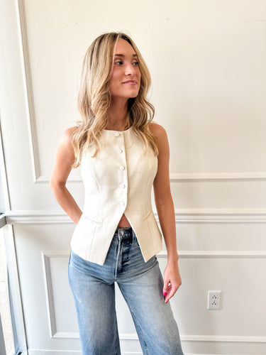 Siena Linen Vest