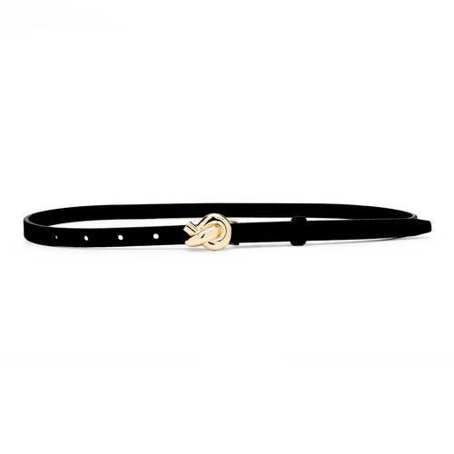Nic Black Skinny Belt