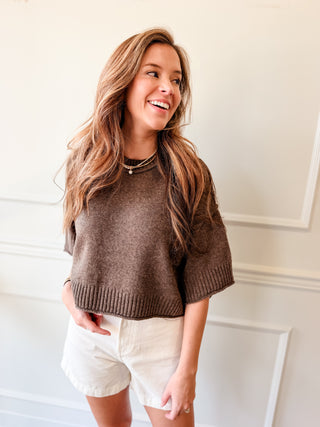 The Cashmere Club Sweater Chocolate by Habitual