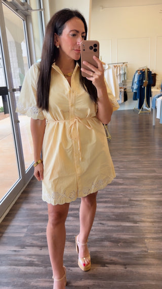Limoncello Eyelet Dress
