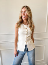 Polished Ease Cream Knit Top