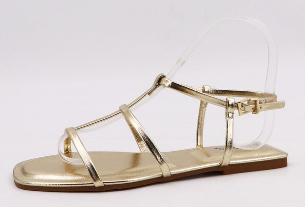 Token Gold Strappy Sandals