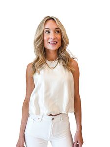 What Dreams are Made Of Ivory Bubble Blouse