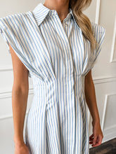 Prep Set Blue Striped Dress