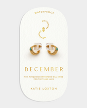 Birthstone Hoop Earring