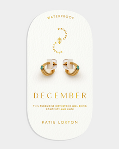 Birthstone Hoop Earring