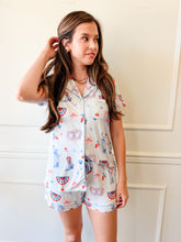 Happy 4th Blue Pajama Short Set by Imbali Charleston