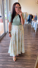 Barbara Printed Satin Skirt by Lucy Paris