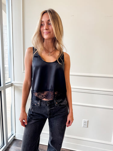 Coraline Lace Cami in Black by Steve Madden