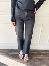 Lexi Mid Rise Bowed Straight Silver Screen by Pistola