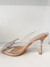 Bow Beauty Clear Slingback Heels