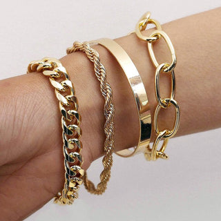 Gold Thick Chain Bracelet