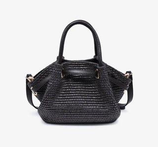 Selena Straw Crossbody Chocolate