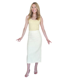 Precious Pale Yellow Pearl Top