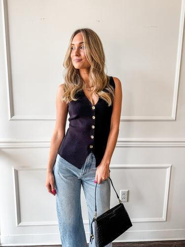 First Down Black Vest